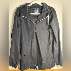 Future Palms Black Hooded Wind  Jacket‎